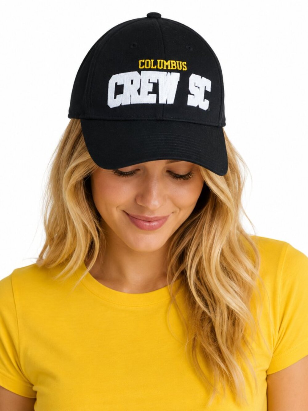 Columbus Crew Womens Hat Adidas Snapback Cap Sequin Sparkle Logo Black New